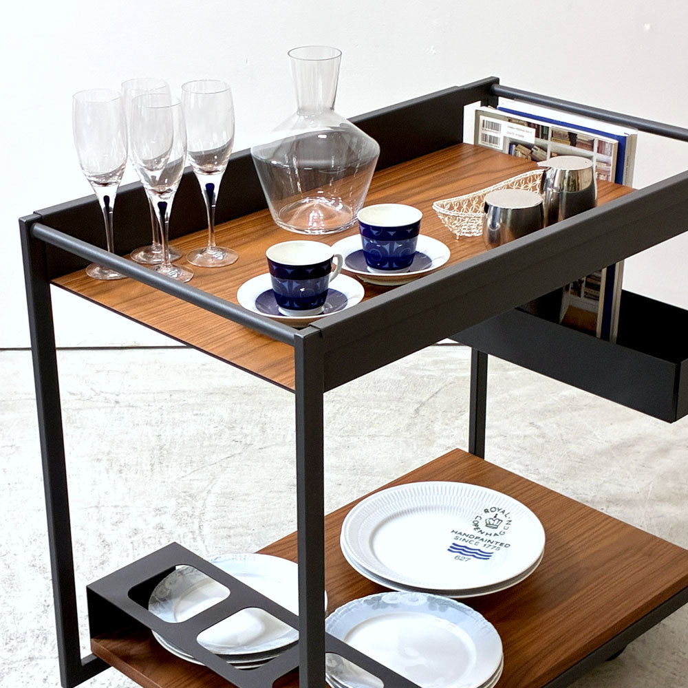 カッテラン イタリア cattelan italia モヒートウッド Mojito Wood サービスワゴン ウォールナットカラー Marino Burba ～黒夜のフラグメント～