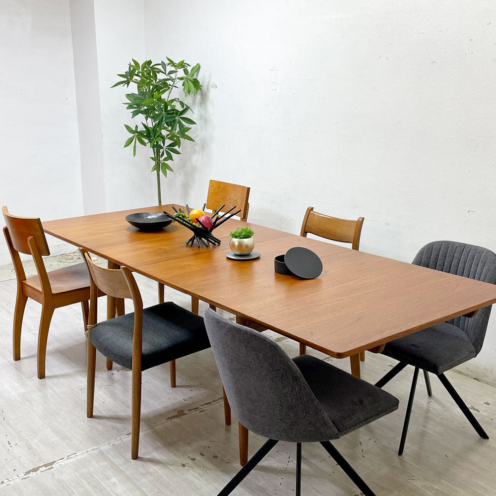 アンドレアス・タック Andreas Tuck エクステンション ダイニングテーブル AT310 チーク材×オーク材 ハンス・Ｊ・ウェグナー 北欧 デンマークビンテージ ～静けさに宿る古き遠国の美～