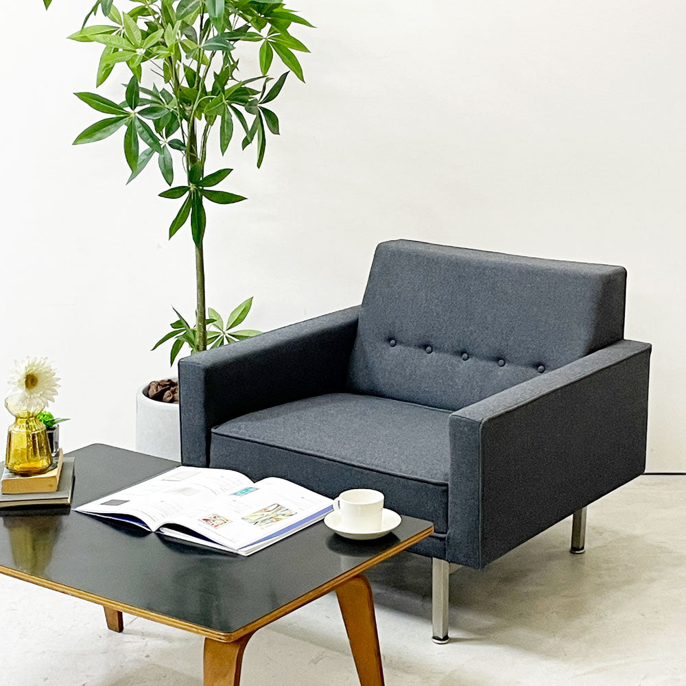 ハーマンミラー Herman Miller モジュラーシーティンググループ 1Pソファ ラウンジチェア ジョージ・ネルソン ビンテージ ミッドセンチュリーモダン ～必然の調和～