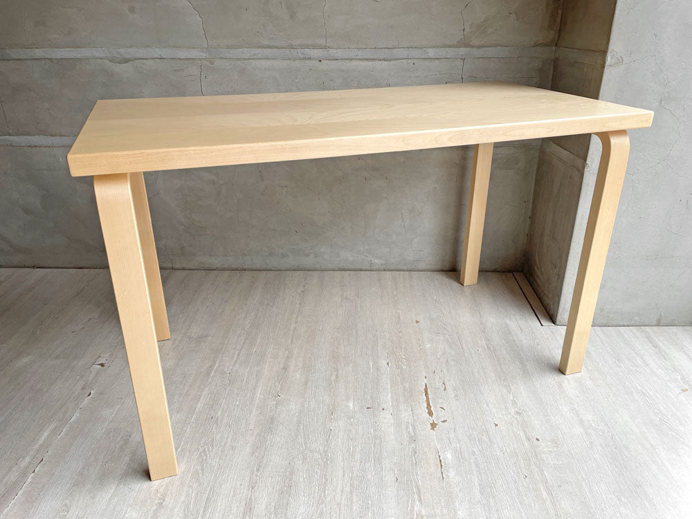 アルテック artek テーブル 80A TABLE 80A ダイニングテーブル デスク アルヴァ・アアルト ナチュラルラッカー 北欧 フィンランド 定価￥157,300- 中古品 買い取りしました。