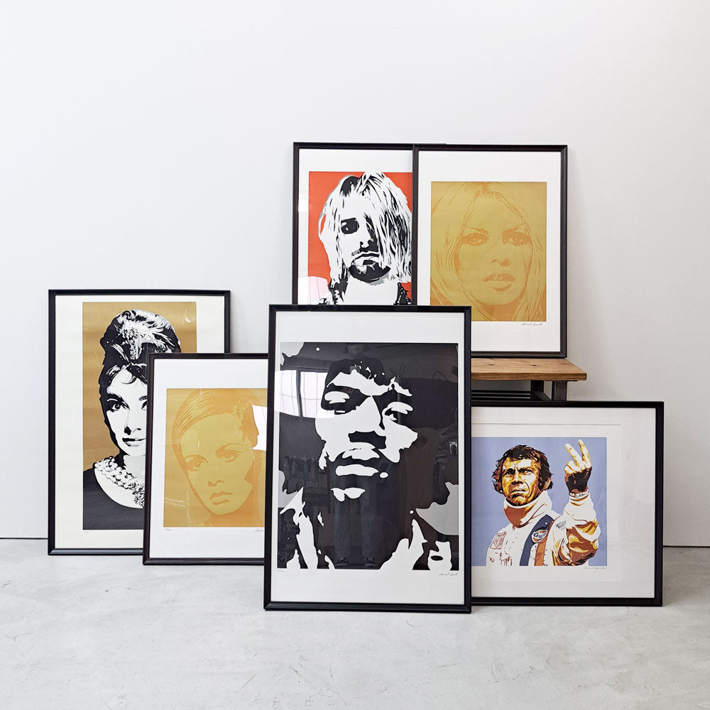 特集：コンラッドリーチ CONRAD LEACH シルクスクリーン アートフレーム ポスター ポップアート ～眼差しの玉響～