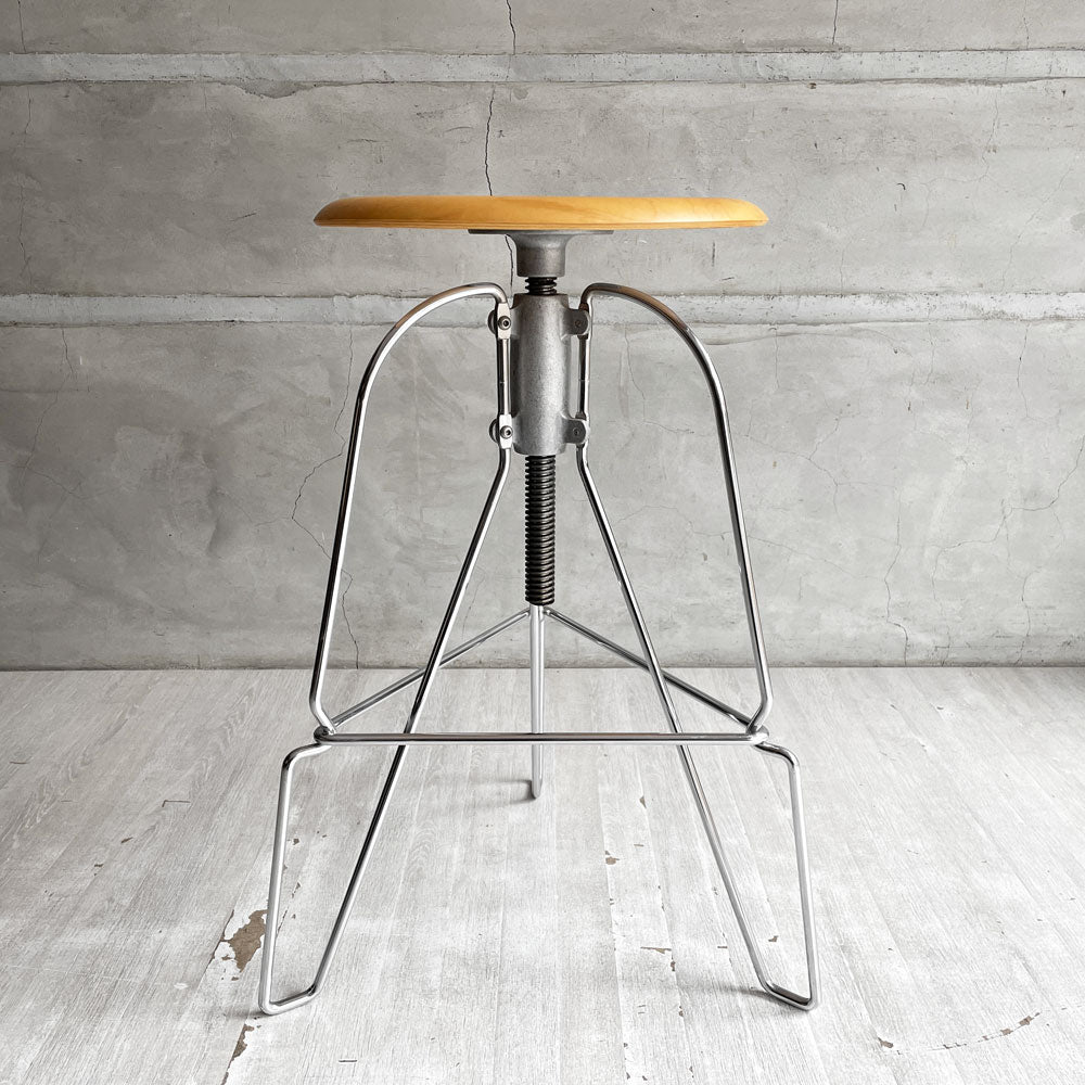 【学芸大学店】ハーマンミラー Herman Miller シックススツール Six Stool covey model ジェフ・コーヴィ Jeff Covey メープル材 スチールロッド 回転昇降 ミニマル 買取させていただきました。