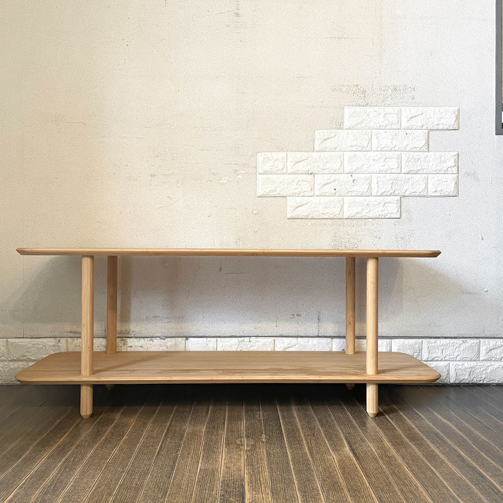 【経堂店】テオリ TEORI ドゥサイドボード DEUX SIDE BOARD オープンシェルフ AVボード W120cm 竹集成材 三原鉄平 定価￥51,700- 買取させていただきました。