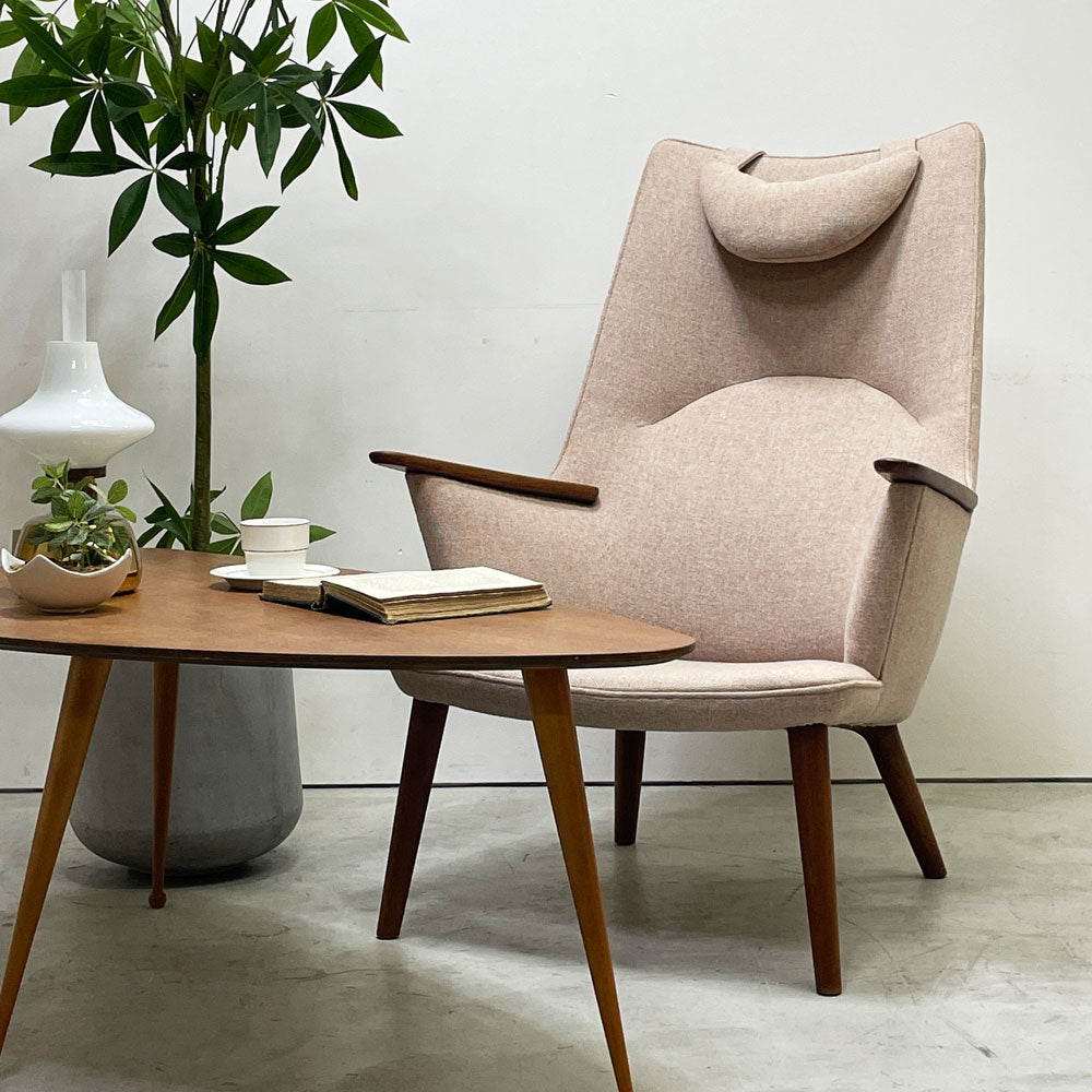 APストールン AP-Stolen AP27 ママベア Mama Bear ラウンジチェア ネックレスト付 チーク材 ファブリック ポールディネセン POVL DINESEN ハンス.J.ウェグナー 北欧ビンテージ 希少 ～安らぎを繋ぐ～