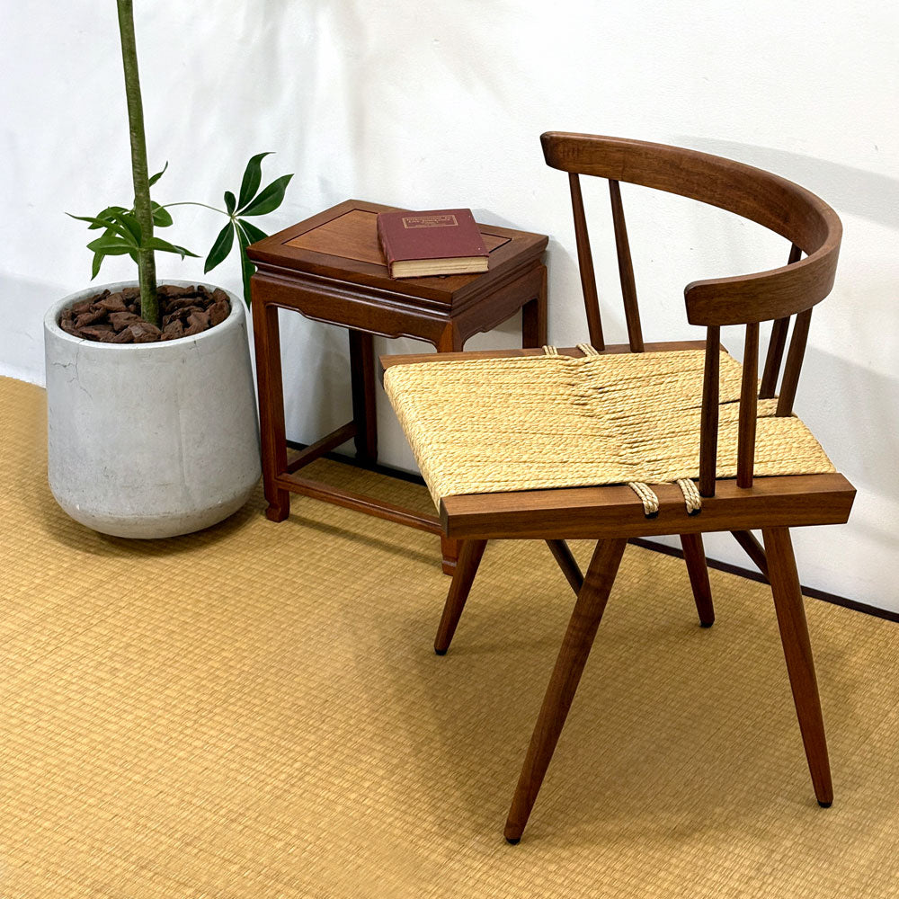桜製作所 グラスシートチェア GRASS SEATED CHAIR ウォールナット無垢材 焼印入り ～和魂のシナスタジア～