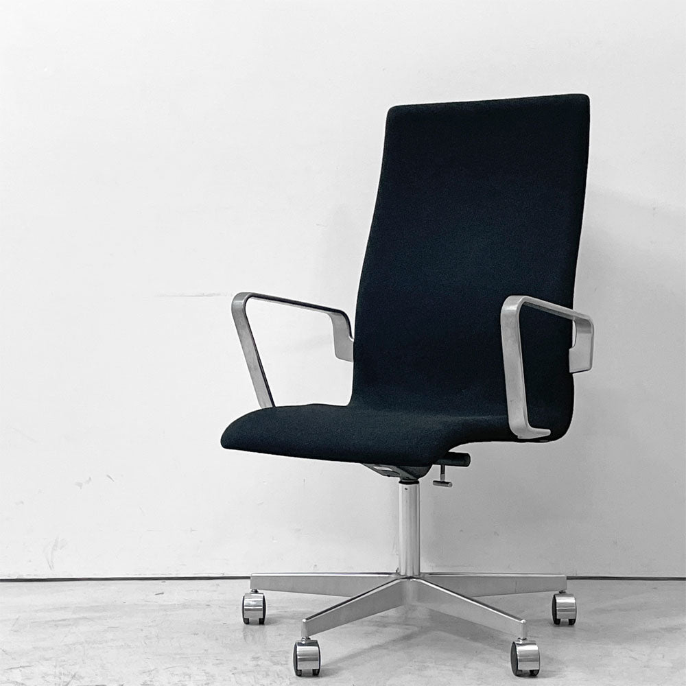 【祖師ヶ谷大蔵店】フリッツハンセン Fritz Hansen オックスフォード OXFORD チェア アームチェア ハイバック キャスター 昇降機能 ブラック アルネ・ヤコブセン 2008年製 買取させていただきました。