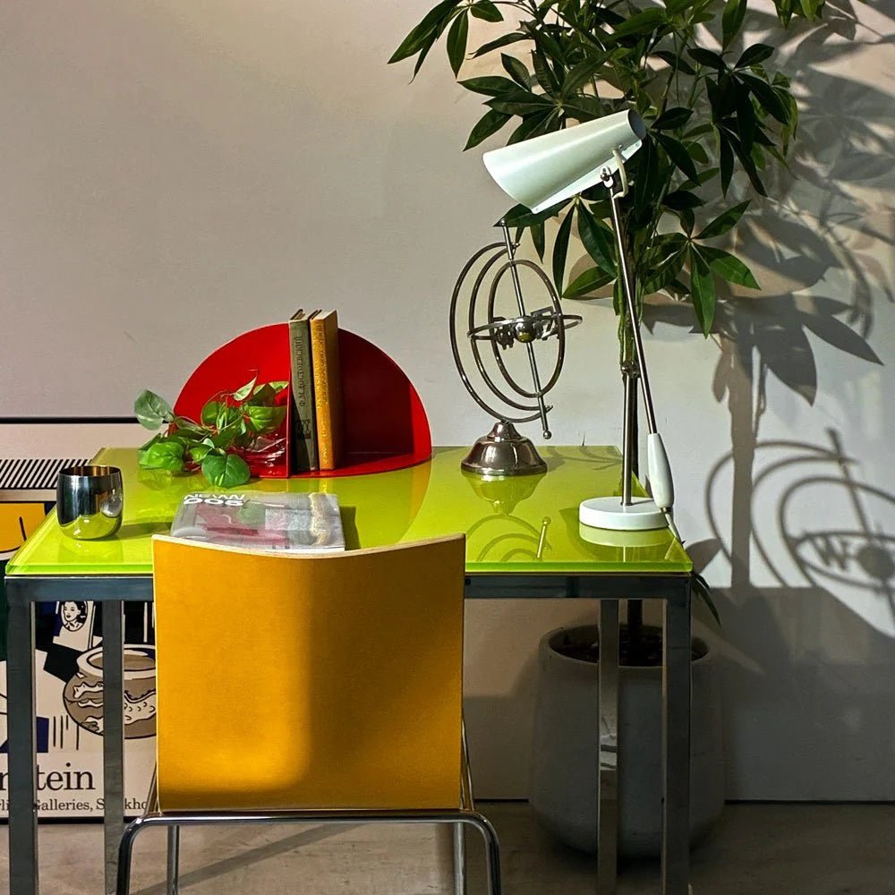 ドリアデ Driade ジェリースライス Jelly Slice スクエアテーブル ダイニング ライムグリーン系カラー フィリップ・スタルク Philippe Starck イタリア ～液体の額装～