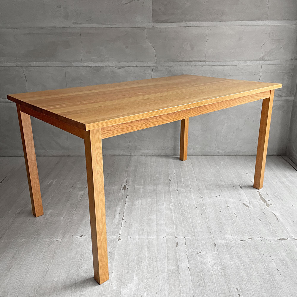 【学芸大学店】無印良品 MUJI ダイニングテーブル オーク材 無垢集成材 W140cm ナチュラル 廃番 買取させていただきました。