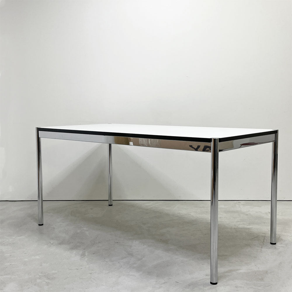 【祖師ヶ谷大蔵店】USMモジュラーファニチャー USM Haller USMハラーテーブル ワーキングデスク ダイニングテーブル W150×D75×H72cm パールグレーラミネート(ホワイト) 高さ調整機能付 買取させていただきました。