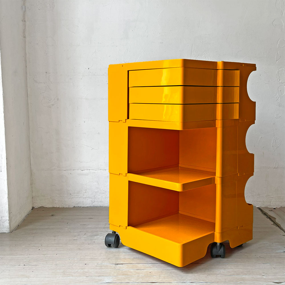 【下北沢店】ビエッフェプラスト パドヴァ BIEFFEPLAST PADOVA ボビーワゴン 3段3トレイ イエロー ジョエ・コロンボ Joe Colombo ビンテージ イタリア 買取させていただきました。