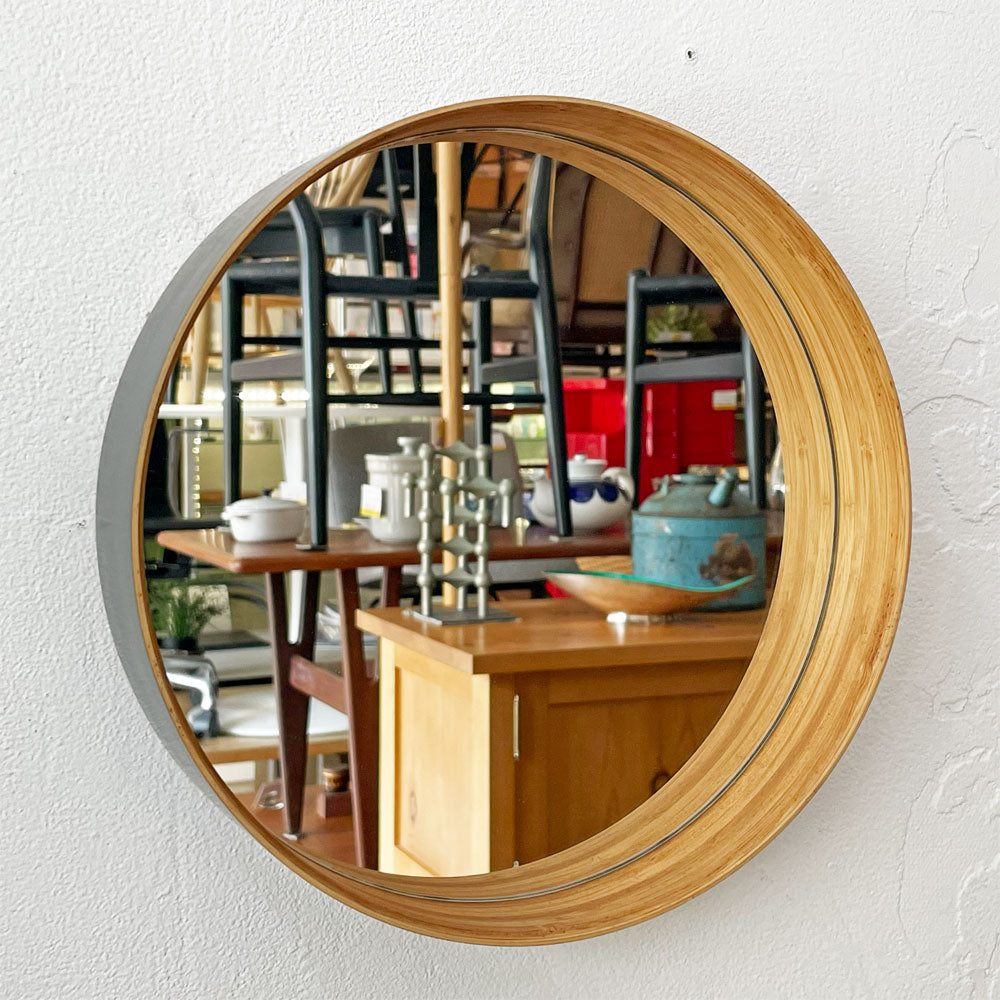 【下北沢店】テオリ TEORI ゼロ ZERO 壁掛けミラー S 墨色 ラウンド Φ26cm 竹集成材 鏡 加藤弘之  買取させていただきました。