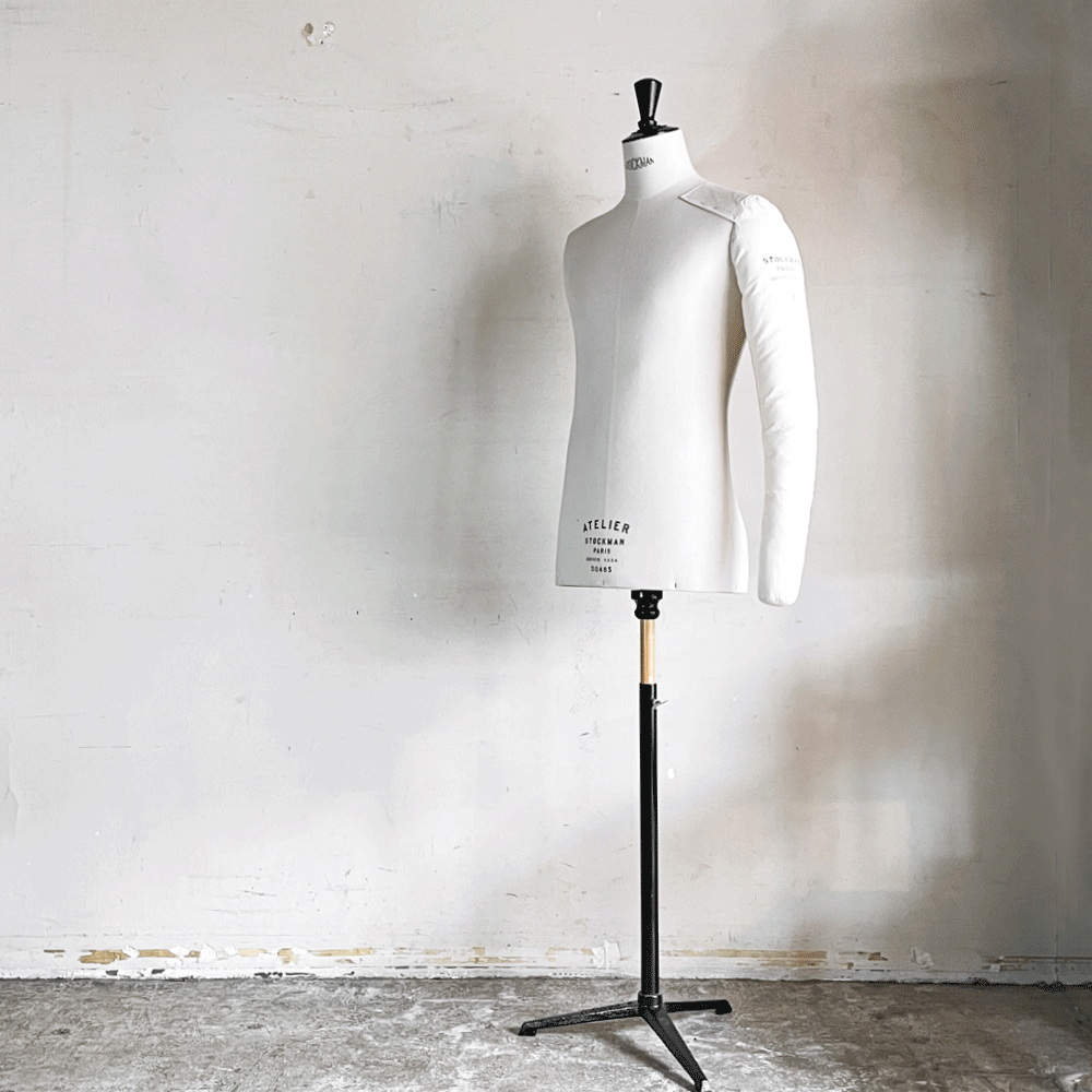 【自由が丘店】ストックマン STOCKMAN メンズ トルソー MENS ATELIER TYPE 50485 サイズ50 ウッドシャフト コットン 片アーム付き フランス 買取させていただきました。