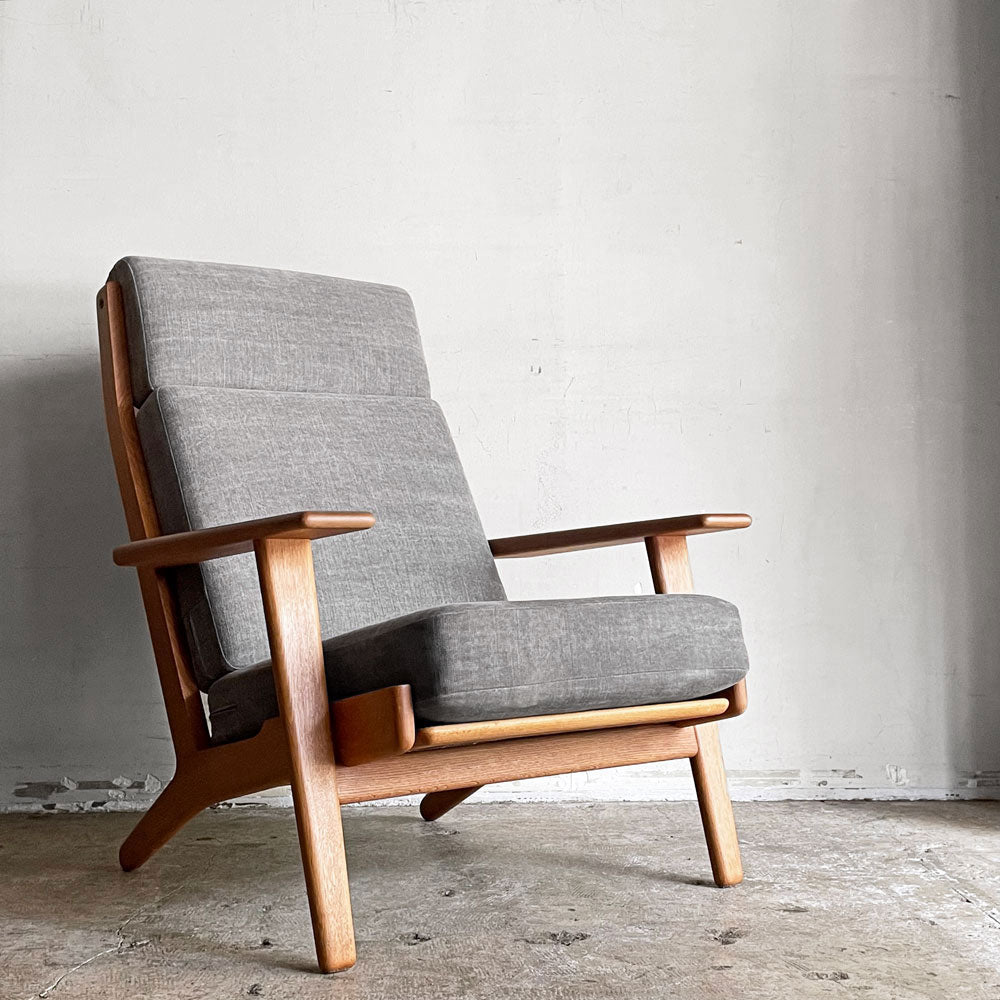 【自由が丘店】ゲタマ GETAMA GE290A 1Pソファ ハイバック オーク材 グレー 北欧 デンマーク ビンテージ ハンス・J・ウェグナー 買取させていただきました。