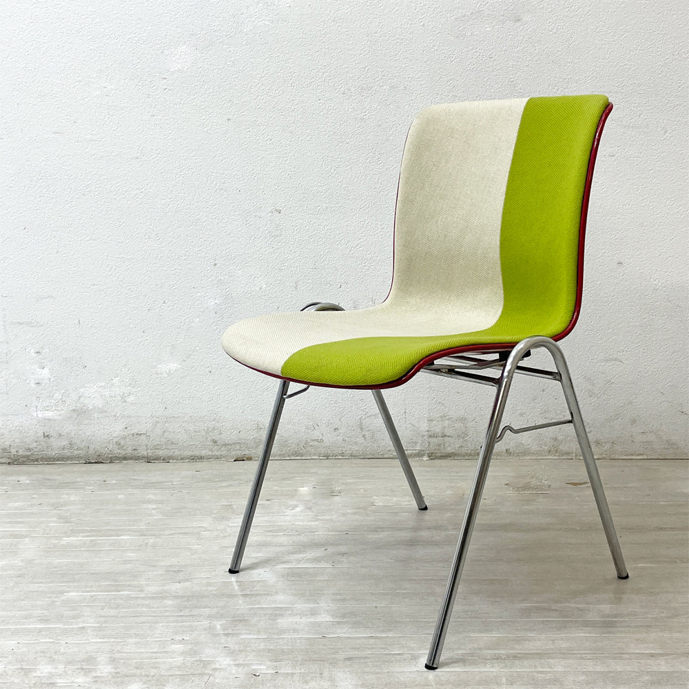 【祖師ヶ谷大蔵店】コトブキ KOTOBUKI 柳宗理 FRP サイドチェア レッドシェル グリーン×ホワイト ファブリック スタッキングベース ジャパニーズミッドセンチュリー ビンテージ Lowタイプ 買取させていただきました。