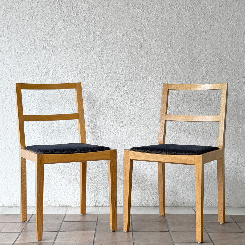 【用賀店】ワイスワイス WISE WISE アキ AKI SHN-101 ダイニングチェア オーク無垢材 2脚セット シンプルモダン買取させていただきました。