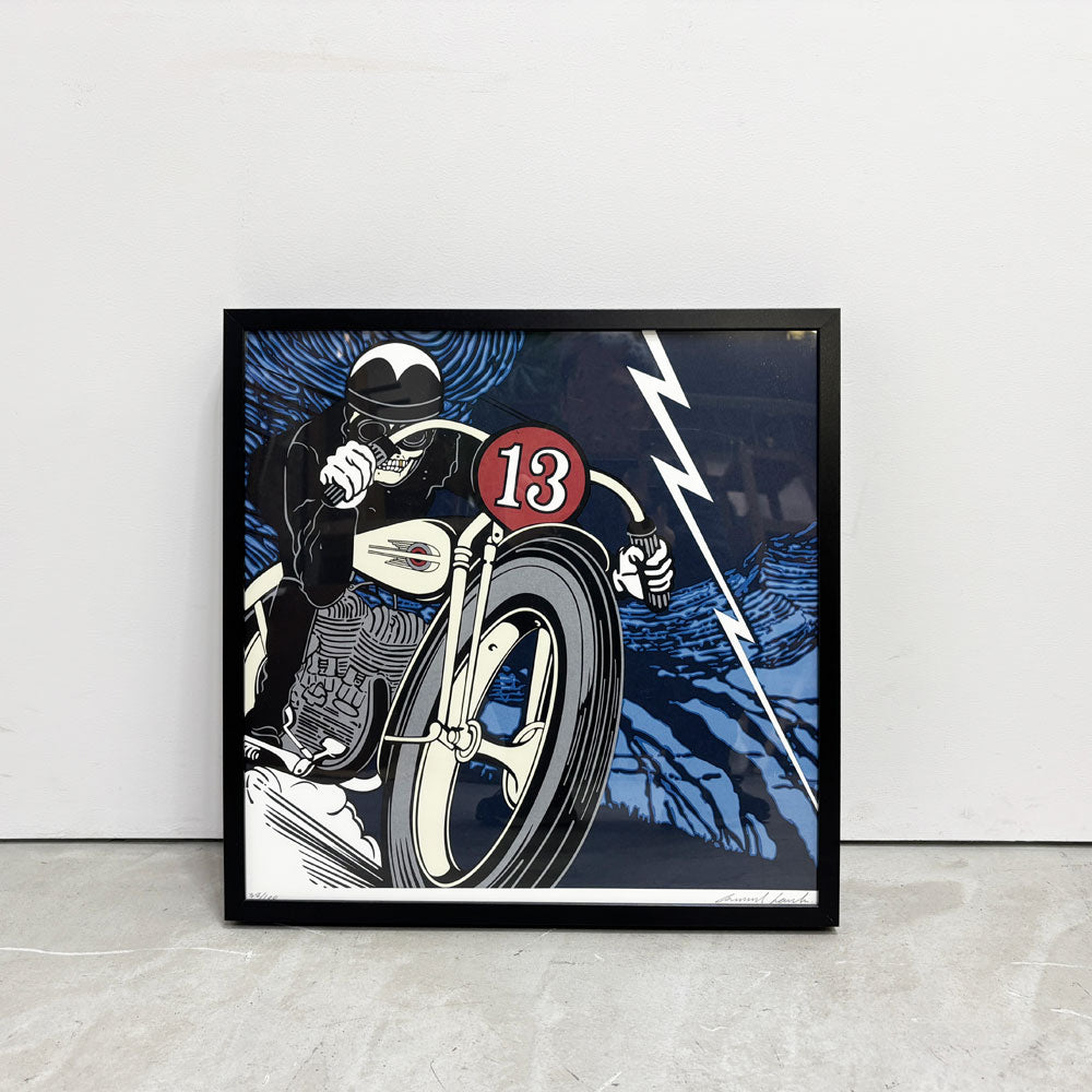 【祖師ヶ谷大蔵店】コンラッドリーチ CONRAD LEACH ラッキー サーティーン Lucky 13 シルクスクリーン アートフレーム ポスター ポップアート 38/100 希少 49×48cm(スクリーンサイズ) 額装品 買取させていただきました。