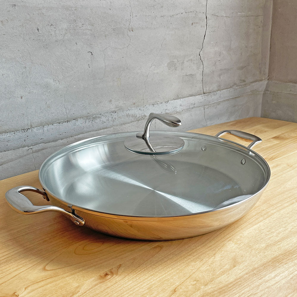【学芸大学店】タッパーウェア Tupperware シェフシリーズ Chef Series パエリアパン Paella pan φ36cm ガラス蓋付 ステンレス 日本未発売品♪ 買取させていただきました。
