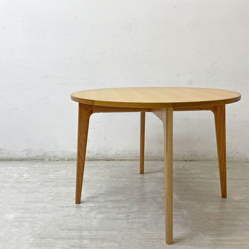【祖師ヶ谷大蔵店】マルニ60 MARUNI60 オークフレーム ラウンドテーブル ダイニングテーブル ナチュラルデザイン ジャパニーズミッドセンチュリー W100cm 買取させていただきました。