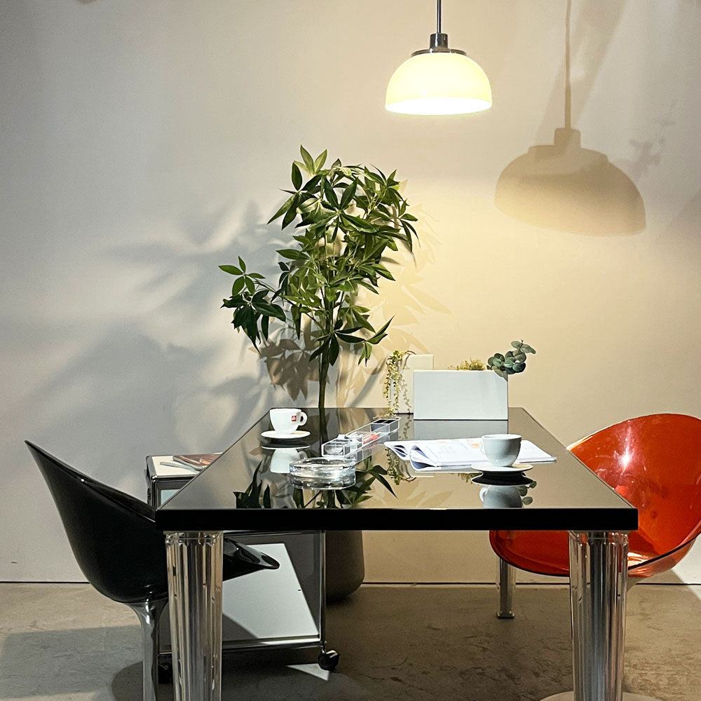 カルテル Kartell トップトップ TOPTOP ダイニングテーブル レクタングル190 ガラス天板×アクリル脚 W190cm フィリップ・スタルク ～透明のトリック～