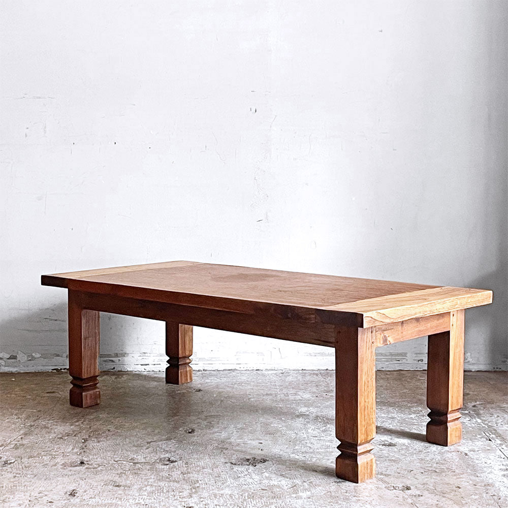 【自由が丘店】カリッジマーケット CORIGGE MARKET チーク材 コーヒーテーブル W103.5cm 古材 アジアンスタイル 買取させていただきました。