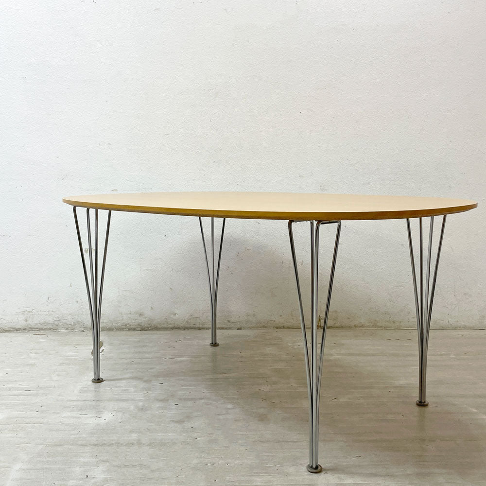 【祖師ヶ谷大蔵店】フリッツハンセン Fritz Hansen スーパー楕円 Bテーブル ダイニングテーブル ビーチ材天板 W150 ピート・ヘイン アルネ・ヤコブセン 天板再塗装品 買取させていただきました。