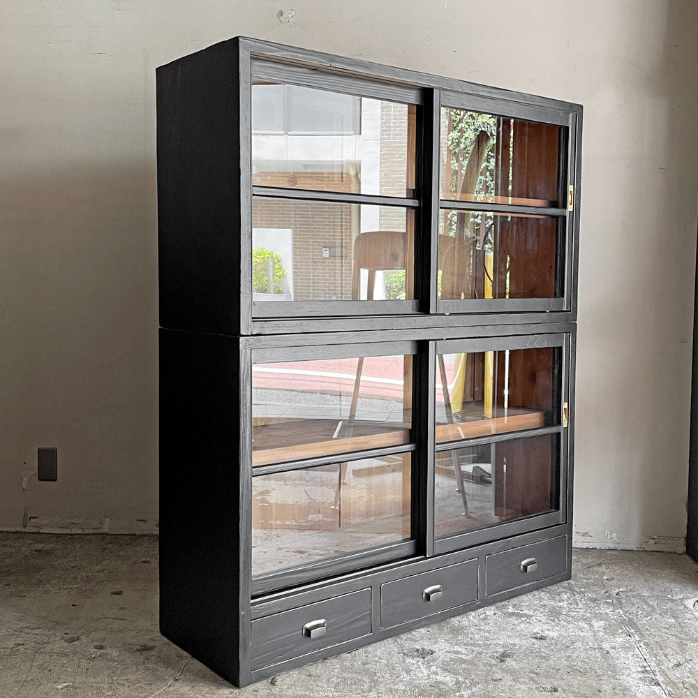 【自由が丘店】クラッシュゲート CRASH GATE ノットアンティークス knot antiques クロキⅡ キャビネット スギ古材 上下入替可 w120cm買取させていただきました。