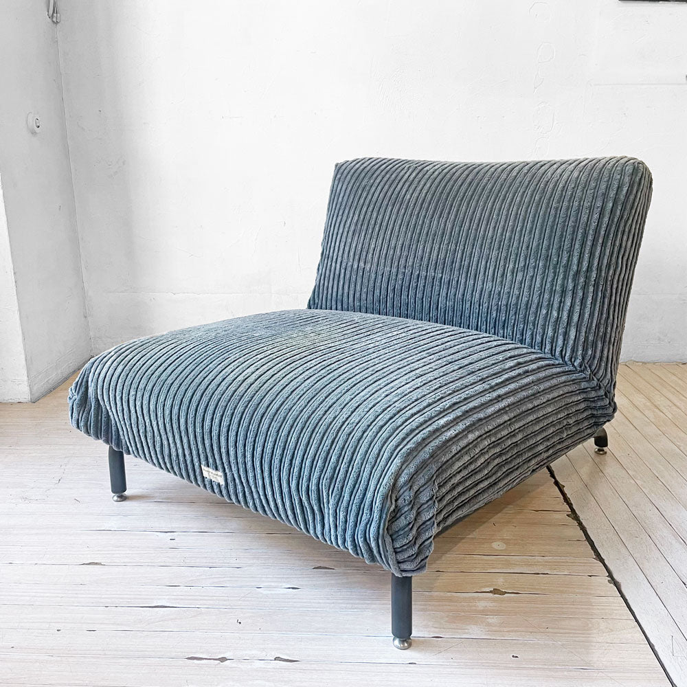 【下北沢店】ジャーナルスタンダード journal standard Furniture ロデチェア RODEZ CHAIR 1P コーデュロイ生地 ブルー インダストリアルスタイル 買取させていただきました。