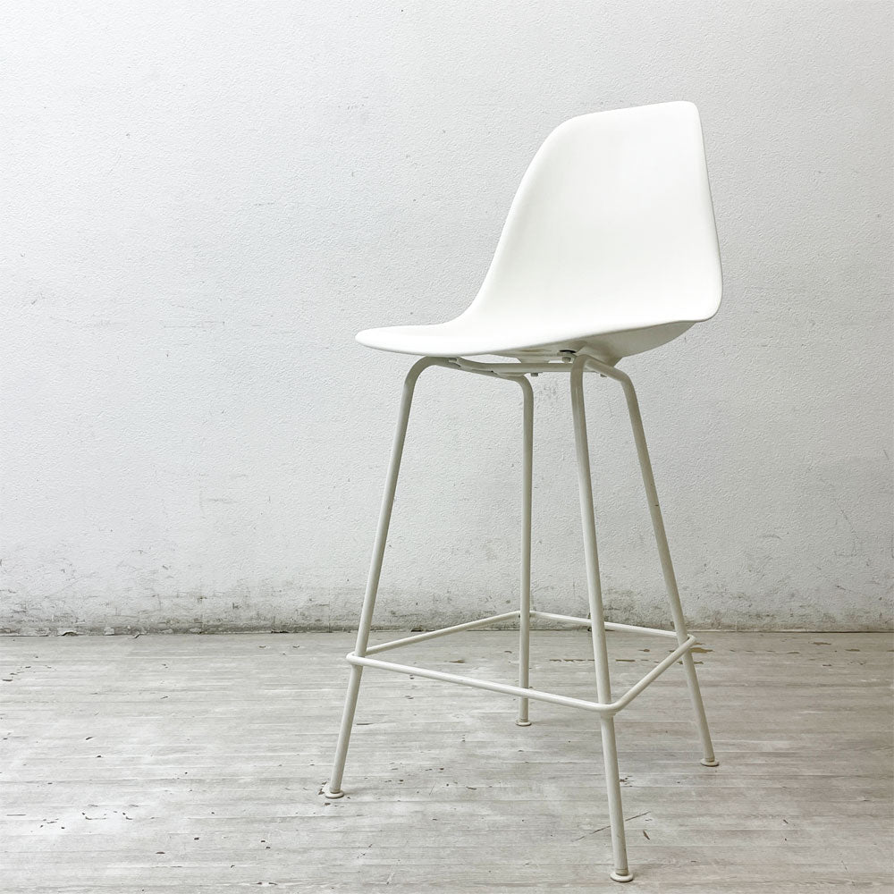 【祖師ヶ谷大蔵店】ハーマンミラー Herman Miller イームズプラスチックシェルスツール カウンターハイトスツール ポリプロピレン製 ホワイト ミッドセンチュリー 買取させていただきました。