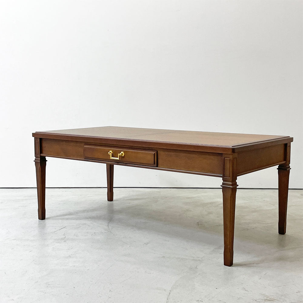 【祖師ヶ谷大蔵店】マルニ木工 maruni 地中海ロイヤル センターテーブル112 ローテーブル 抽斗1杯 ヨーロピアンクラシカルデザイン 買取させていただきました。