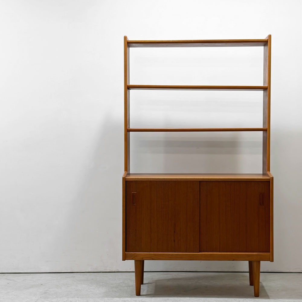 【祖師ヶ谷大蔵店】	 北欧ビンテージ Scandinavian Vintage チーク材 オープンシェルフ キャビネット ブックシェルフ 飾り棚 W90cm 北欧家具 買取させていただきました。