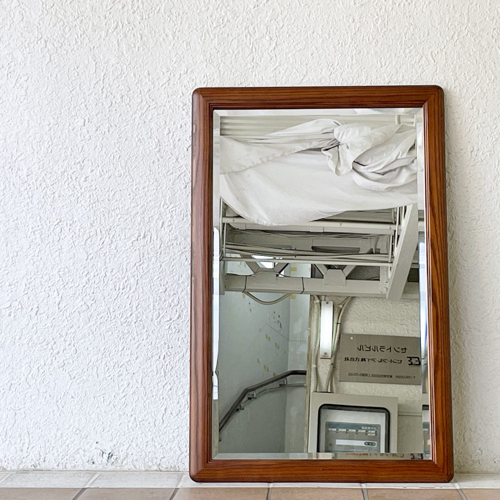 【用賀店】ビンテージ Vintage オーク材 ウォールミラー 壁掛け鏡 58×90cm 買取させていただきました。