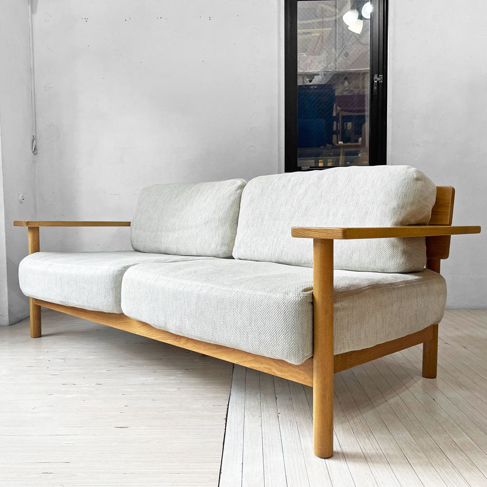 【下北沢店】イデー IDEE ディモンシュ DIMANCHE 2.5pソファ ファブリック グレーベージュ系 オーク材 マリナ・ボーティエ ナチュラルテイスト 買取させていただきました。