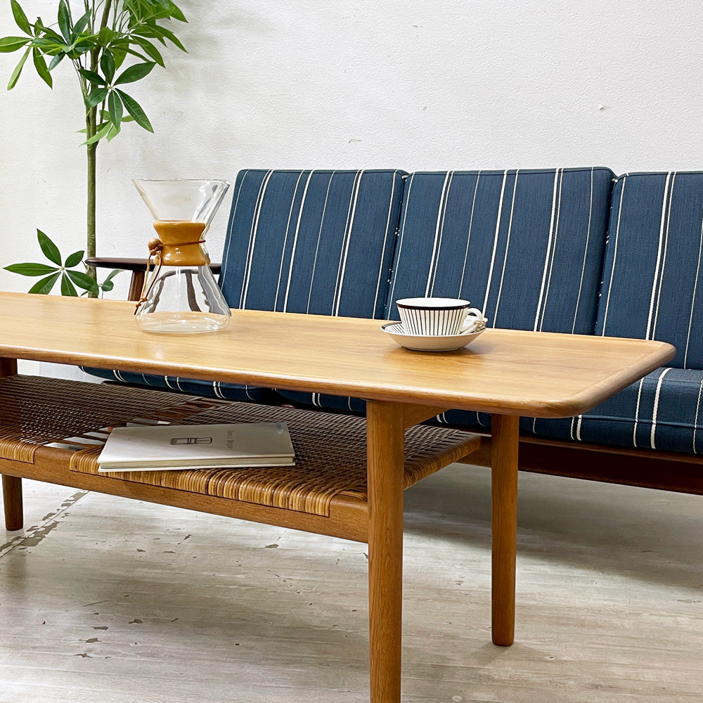 アンドレアスタック Andreas Tuck AT10 チーク材×オーク材 コーヒーテーブル ローテーブル ハンス J.ウェグナー Hans J. Wegner デンマークビンテージ 北欧 ～木肌の心地よさと機能性を兼ね揃えた北欧デザイン～
