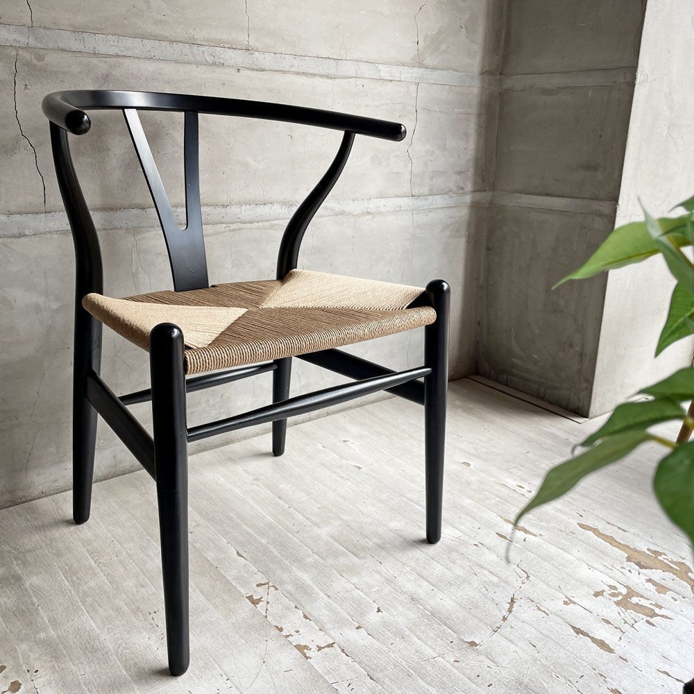 【学芸大学店】カールハンセン＆サン Carl Hansen & Son CH24 Yチェア ブラックラッカー ビーチ材 ペーパーコード ハンス・J・ウェグナー デンマーク 北欧家具 日本仕様 座面張替済 買取させていただきました。