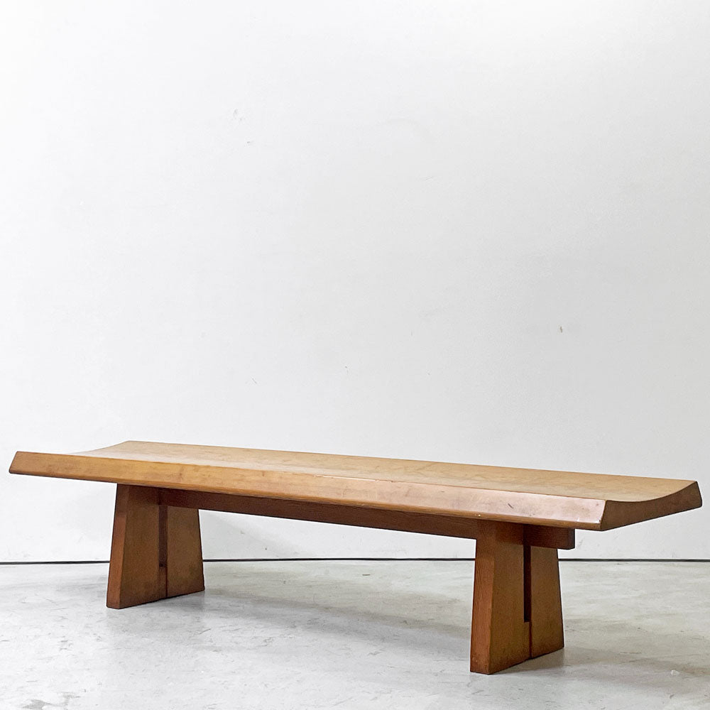 【祖師ヶ谷大蔵店】天童木工 Tendo ビンテージ リキベンチ 渡辺 力 Riki Watanabe マツ材 ジャパニーズミッドセンチュリー 名作家具 希少プロダクト 買取させていただきました。