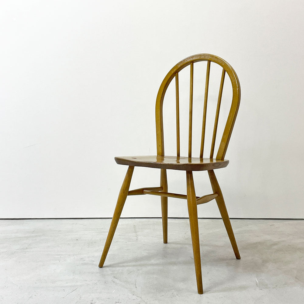 【祖師ヶ谷大蔵店】アーコール Ercol フープバックチェア ダイニングチェア スポークバック エルム材 70's UKビンテージ vintage 英国家具 買取させていただきました。