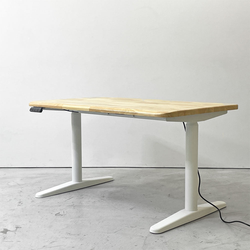 【祖師ヶ谷大蔵店】コフォ COFO コフォ デスク プレミアム COFO Desk Premium 電動式 昇降デスク ラバーウッド材 ナチュラル スチール脚 W120cm 定価￥85,999- 買取させていただきました。