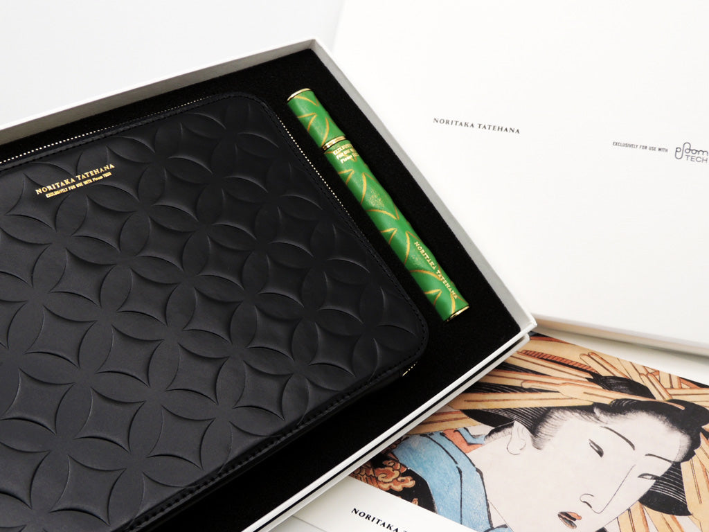 日本たばこ産業株式会社 JT プルーム・テック・デバイスケース Ploom TECH DEVICE CASE by NORITAKA TATEHANA 舘鼻則孝 緑 箱付き 未使用品   中古品 買い取りしました。