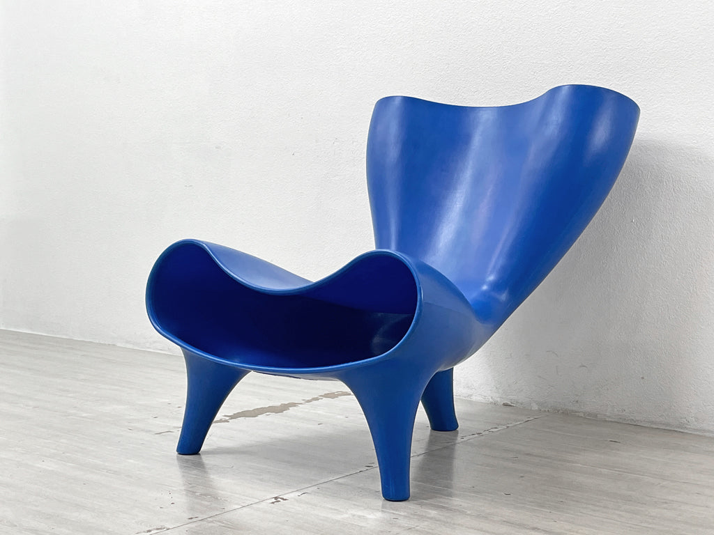 マーク・ニューソン Marc Newson オルゴンチェア Orgone chair ポリプロピレン製 ブルー ラウンジチェア 希少 中古品 買い取りしました。