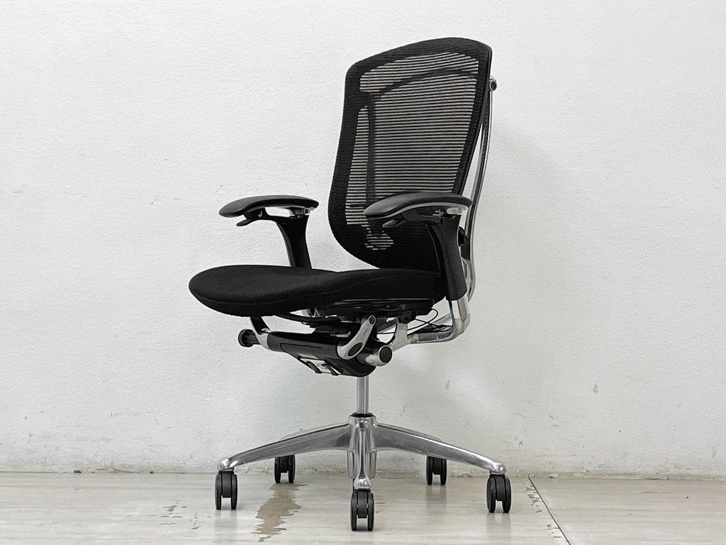 オカムラ okamura コンテッサ Contessa オフィスチェア 可動肘 スタンダードタイプ メッシュ ジョルジェット・ジウジアーロ 中古品 買い取りしました。