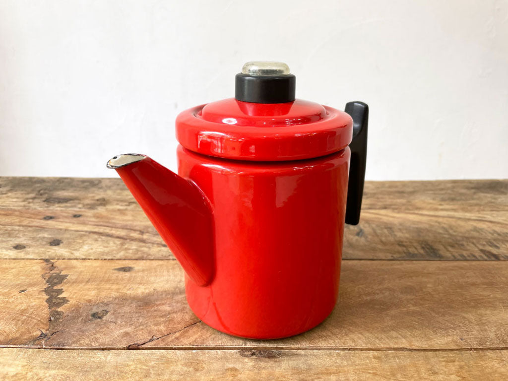 フィネル FINEL コーヒーポット ケトル 0.7L レッド エナメル ホーロー アンティ・ヌルメスニエミ 60s ビンテージ 北欧 希少 買い取りしました。