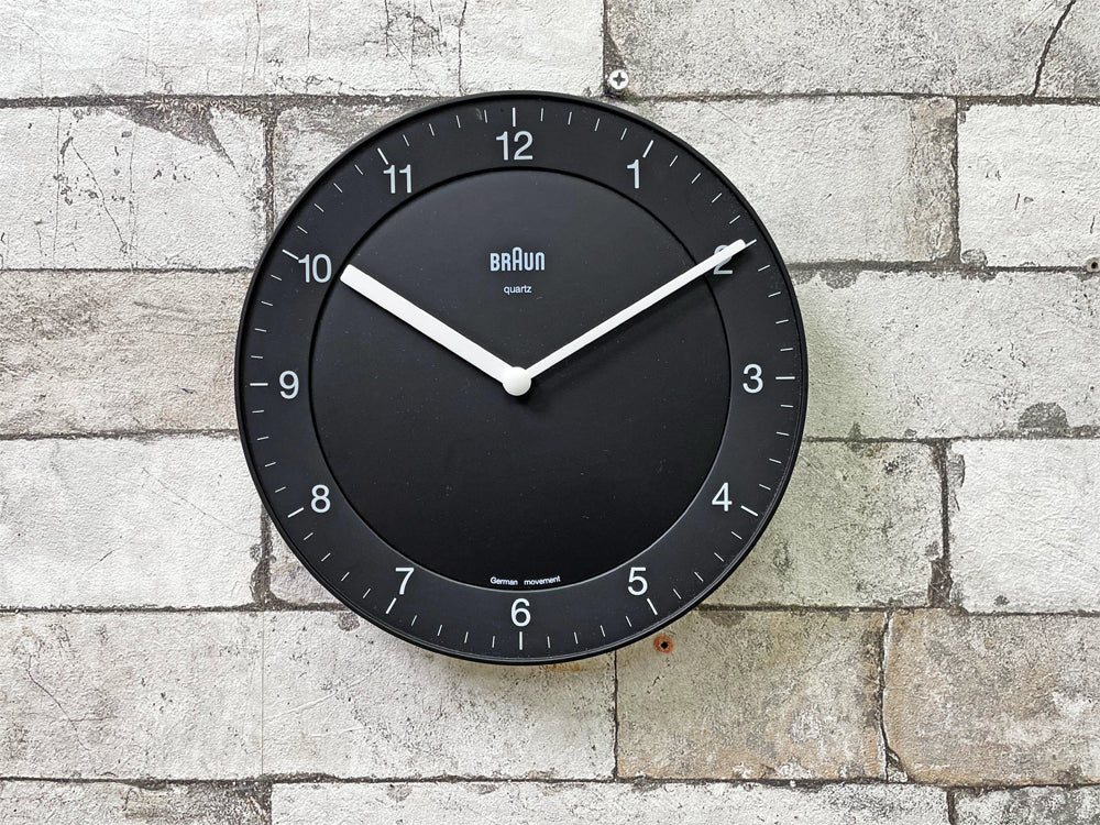 ブラウン BRAUN ウォールクロック 掛け時計 BNC006 クオーツ ブラック ABW30再現モデル 中古品  買い取りしました。
