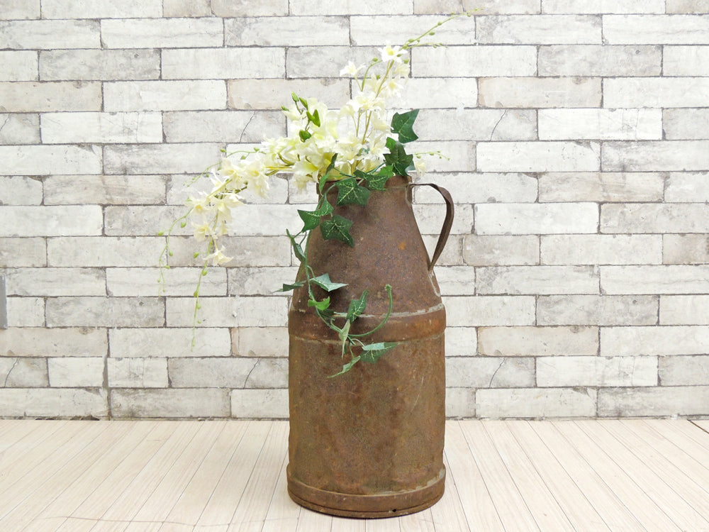 ジャパンビンテージ Japan Vintage ミルク缶 牛乳缶 ディスプレイ ガーデニング 店舗什器 インダストリアル ジャンク品  中古品 買い取りしました。