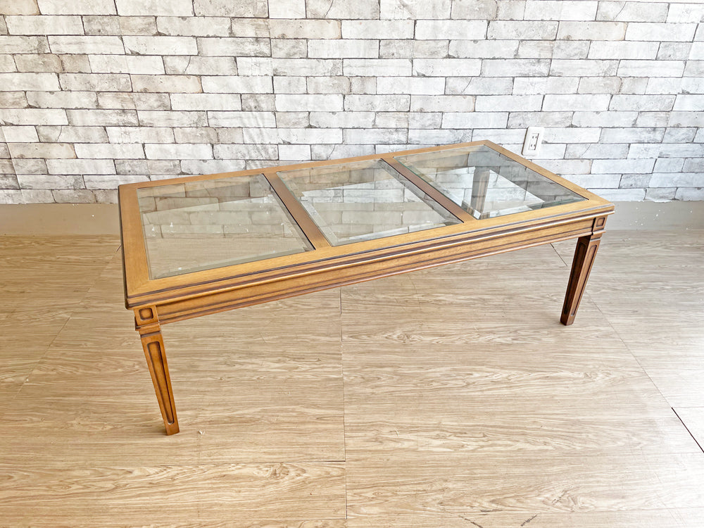 マルニ木工 MARUNI 地中海ロイヤル ROYAL ガラスセンターテーブル W137cm ヨーロピアンクラシカルデザイン  中古品  買い取りしました。