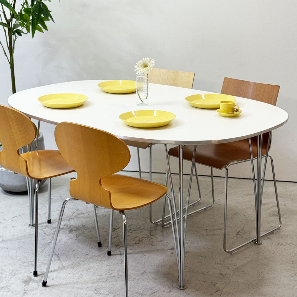 フリッツハンセン Fritz Hansen Bテーブル スーパー楕円テーブル ダイニングテーブル ピート・ハイン ブルーノ・マットソン アルネ・ヤコブセン デンマーク 北欧家具 ～幾何学に宿る体温の証明～