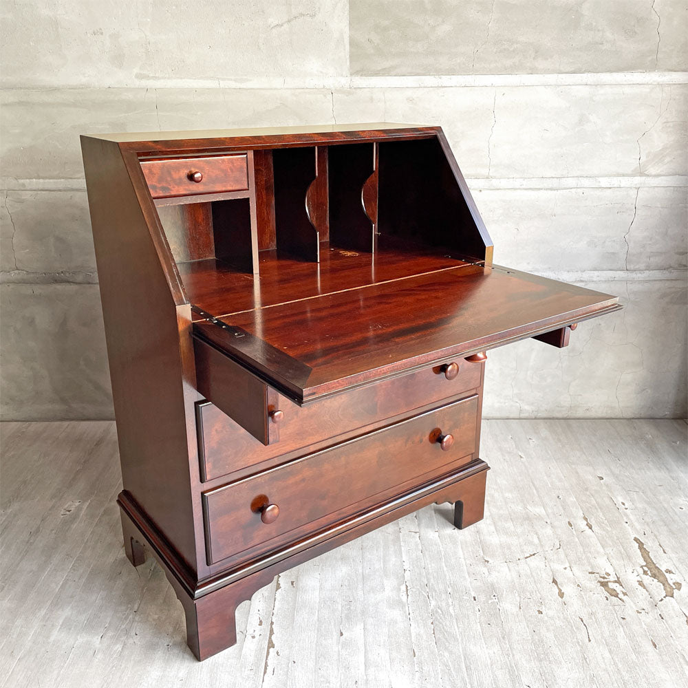 【学芸大学店】松本民芸家具 L型ビューロー ライティングビューロ デスク ミズメザクラ 無垢材 民藝 和家具 和モダン ビンテージ 刻印有 買取させていただきました。