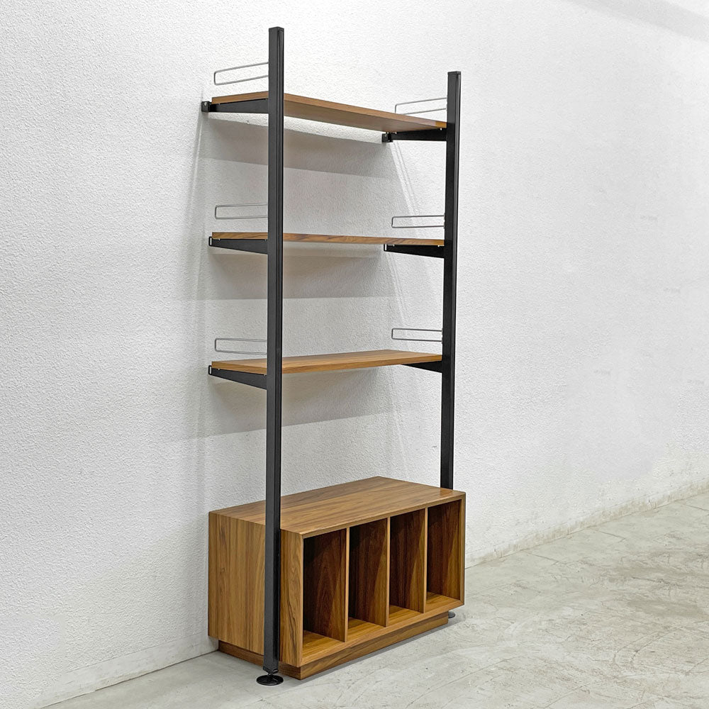 【登戸BASE EC店】オカムラ okamura GKデザイン ホームユニット ウォールシェルフ W93×H190cm 棚板×3 収納付 ビンテージ 買取させていただきました。