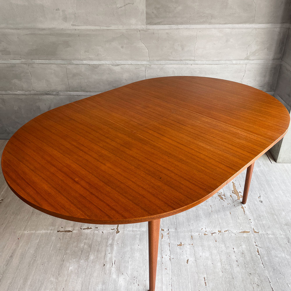 【学芸大学店】ジャパンビンテージ Japan Vintage チーク材 エクステンションダイニングテーブル EX 伸長式 オーバル 北欧テイスト ♪ 買取させていただきました。