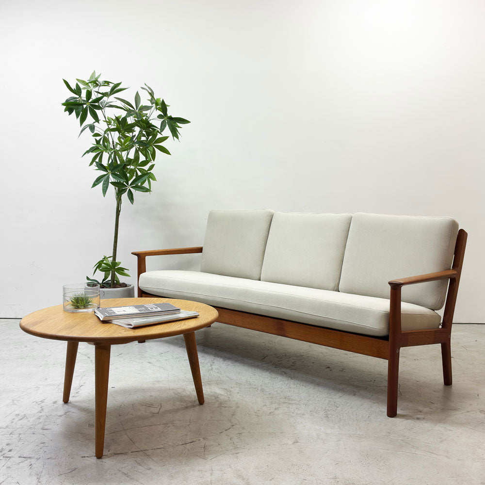 ゲタマ GETAMA GE265 3Pソファ 3人掛け チーク材 スプリングクッション ハンス.J.ウェグナー デンマーク 北欧 ビンテージ ～午後の喫水線～