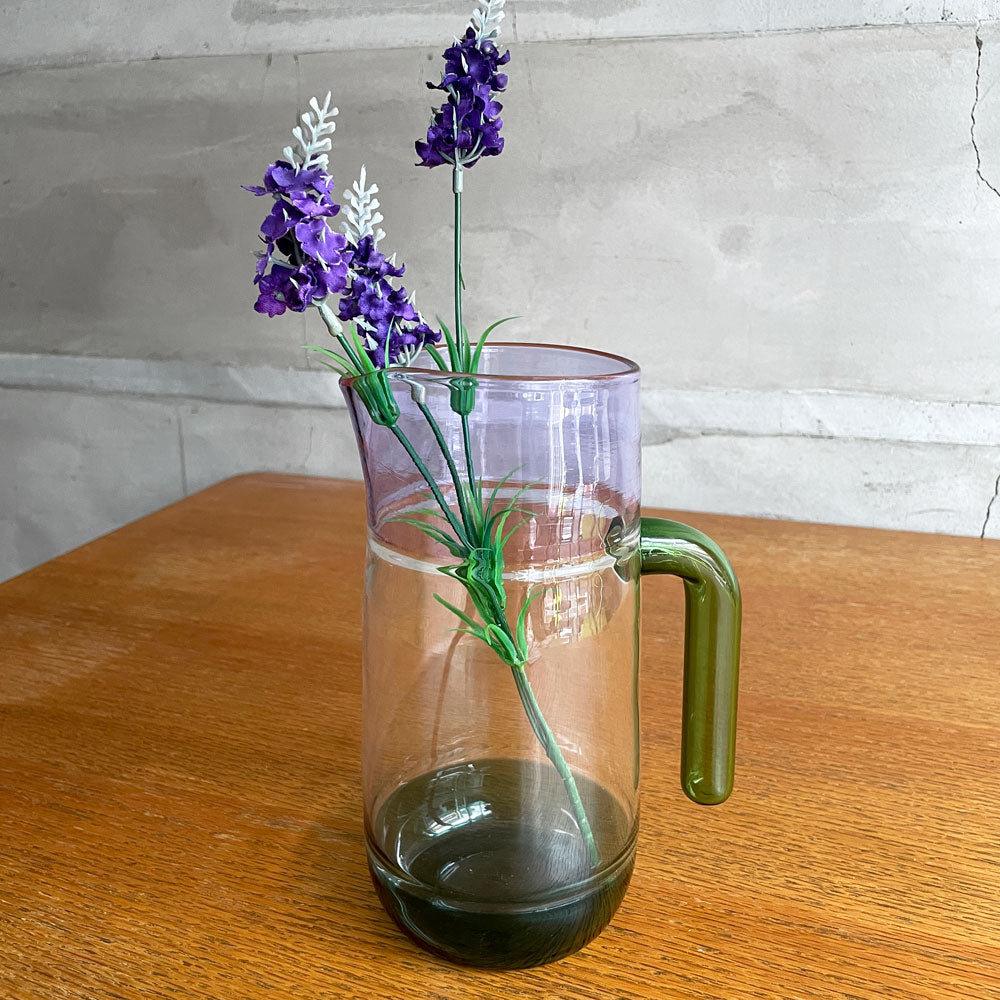【学芸大学店】ヨッヘンホルツ JOCHEN HOLZ インカルモ ジャグ lncalmo Jug 3colors Purple x Teal 水差し 花瓶 フラワーベース ガラス ハンドメイド♪ 買取させていただきました。